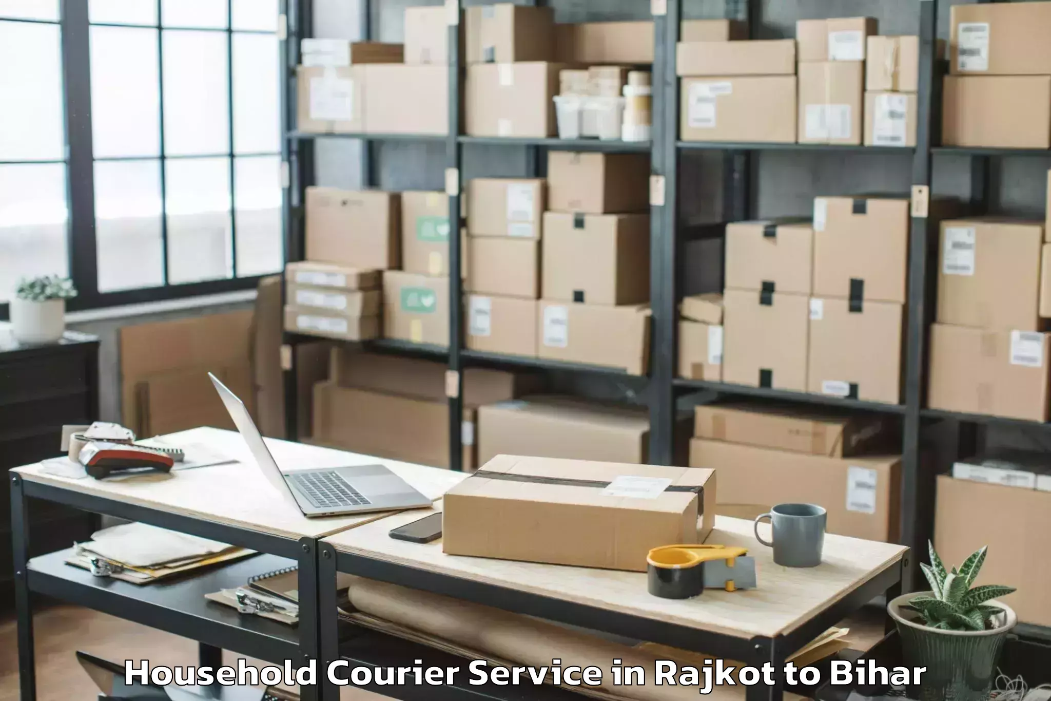 Easy Rajkot to Dandkhora Household Courier Booking